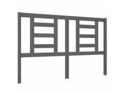 Cabeceira de Cama 146x4x100 Cm Pinho Maciço Cinzento MAISON EXCLUSIVE