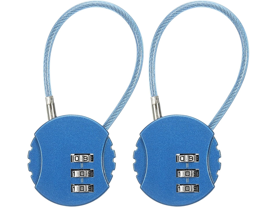 Conjunto de 8 Cadeados Pequenos com Chave BRILVIBERA