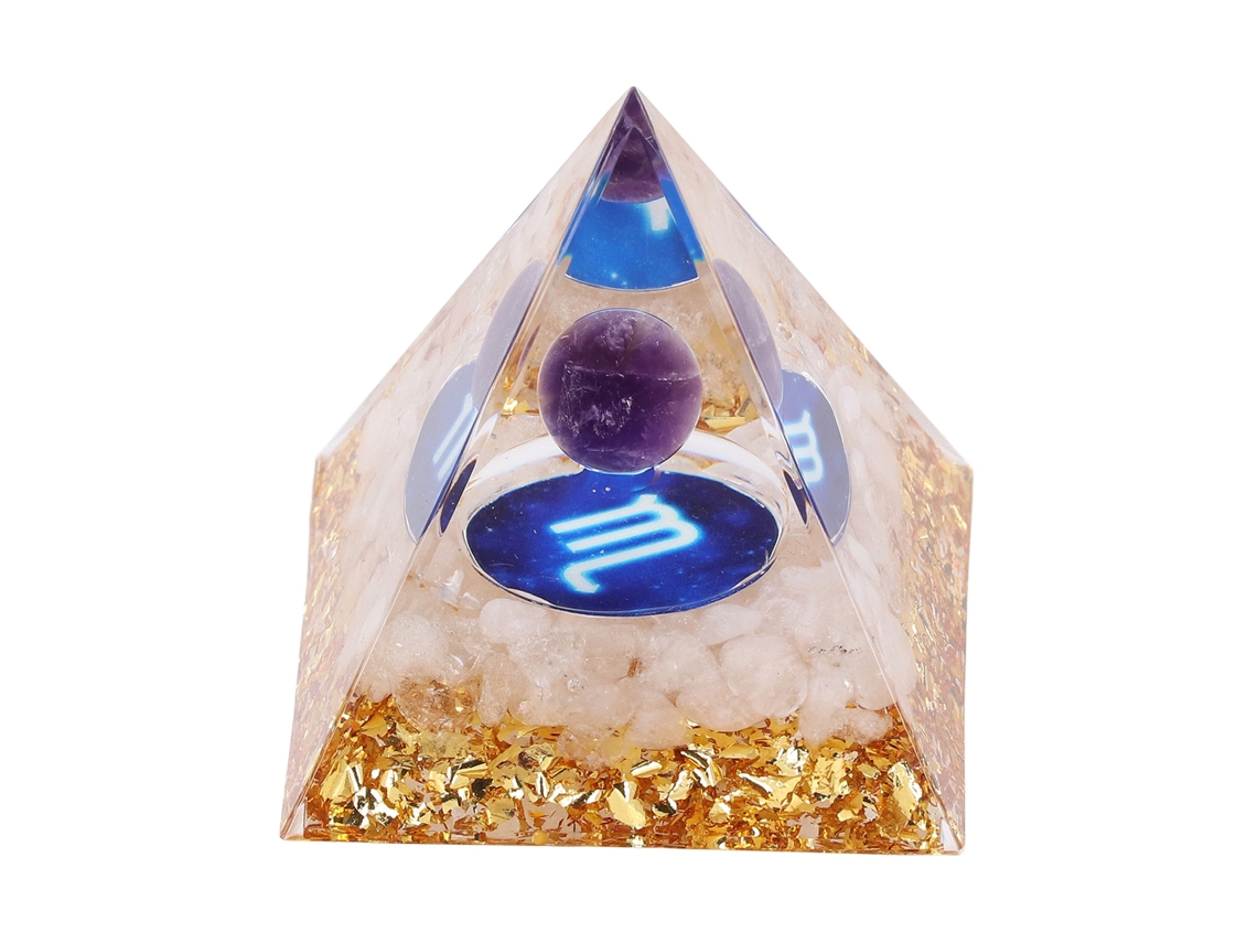 Mali pirâmide de Energia de Resina para Cura e Meditação com Energia Positiva e Equilíbrio de Chakras