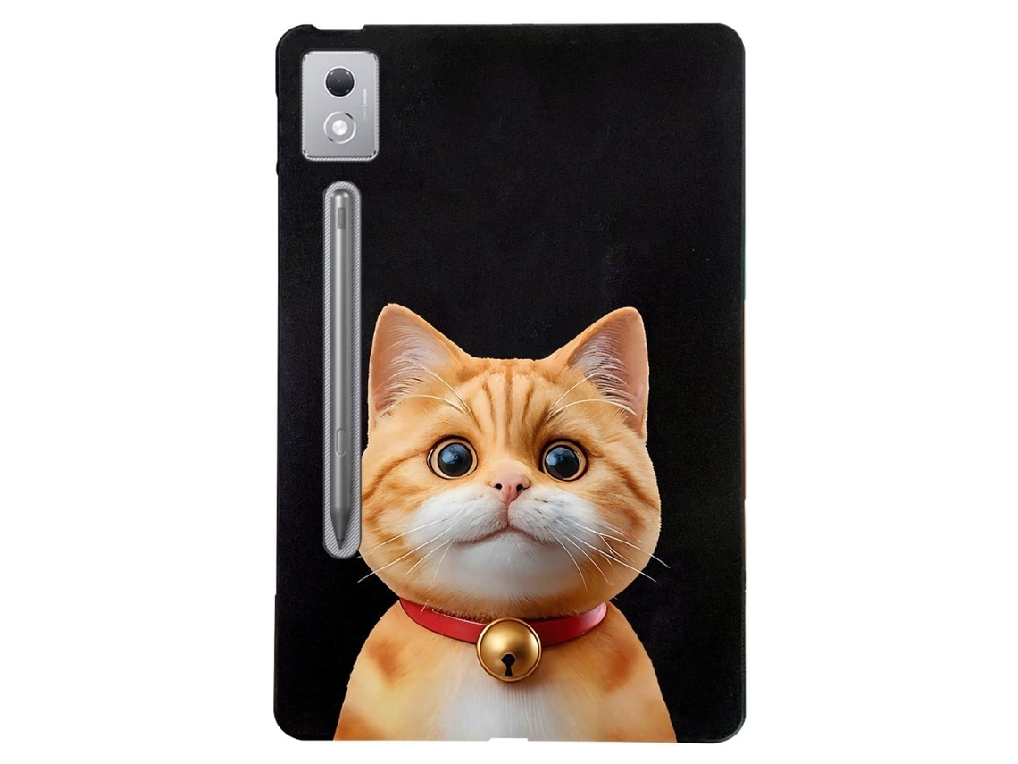 Capa Protetora Fina E Flexível Com Estampa De Gato Pelo Curto Para Lenovo Tab P12 Pro 12.7 2025 / Xiaoxin Pad . Tuotuo (2025)