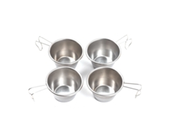 Conjunto 4 Copo Sierra Aço Inox Camping Viagem