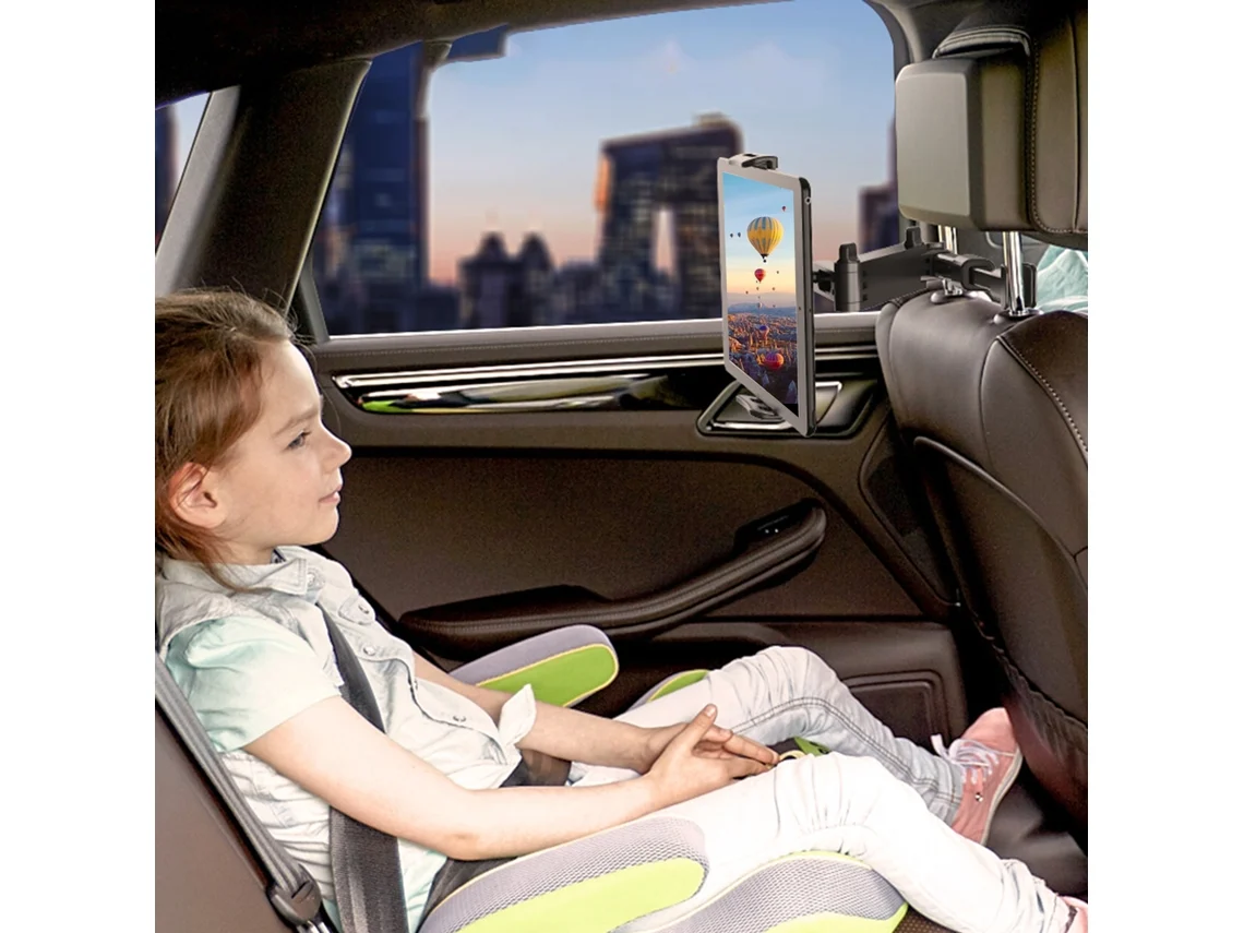 Suporte Para Tablet Carro Plegável Cabeceira 5-11 Polegadas