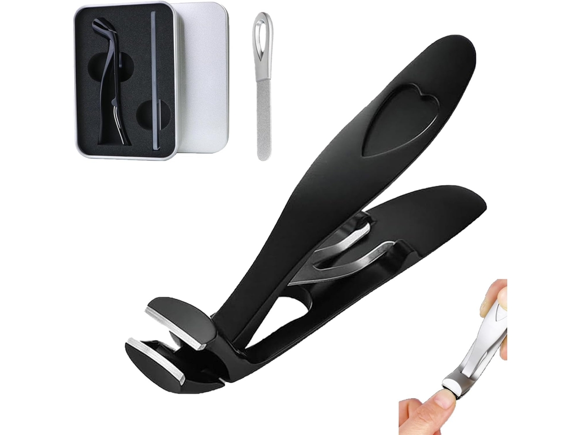 Lurelia Cortador De Unhas, Em Aço Inoxidável, Para Unhas Grossas, Para Idosos, De Boca Larga, Ergonómico, Para Mãos E Pés