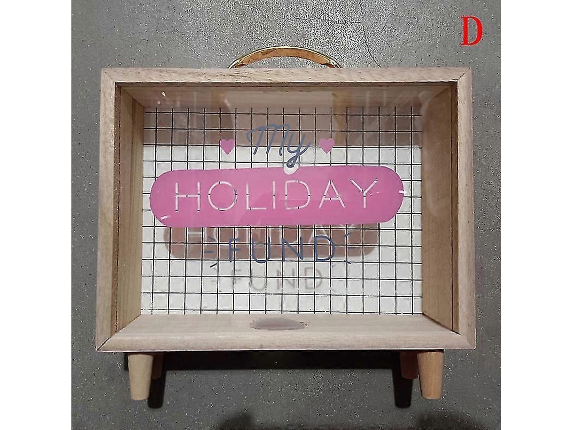 Banco De Dinheiro De Madeira Caixas De Dinheiro Mealheiros Home Decor Gift Kids Money Boxes Hengjian
