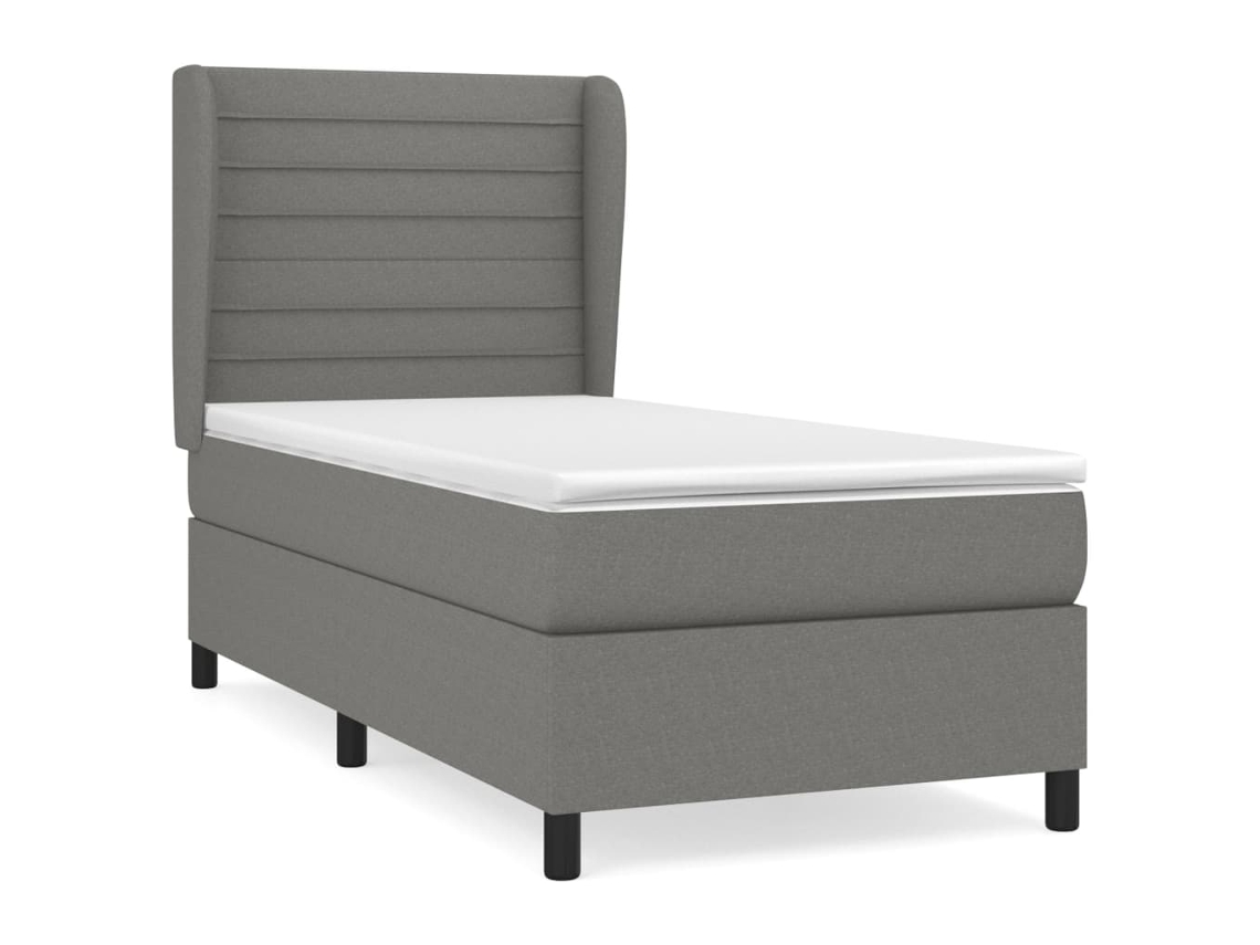 Box Spring Bed, Box Spring Beds Vidaxl Cinzeto Tecido (80 X 200 Cm)