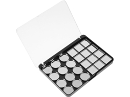 Conjunto De 1 Paleta De Sombras Vazia Com Compartimentos Magnéticos Para Armazenamento De Cosméticos
