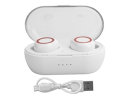Fone De Ouvido Bluetooth 5.0 Sem Fio Y50 Fones De Ouvido Estéreo Branco Vermelho