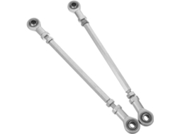 Conjunto de 2 placas metálicas para terminais de direção de quadriciclos/scooters (fabricadas na China)
