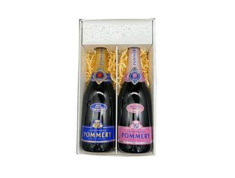 White Box: POMMERY – 1 Brut & 1 Rosé