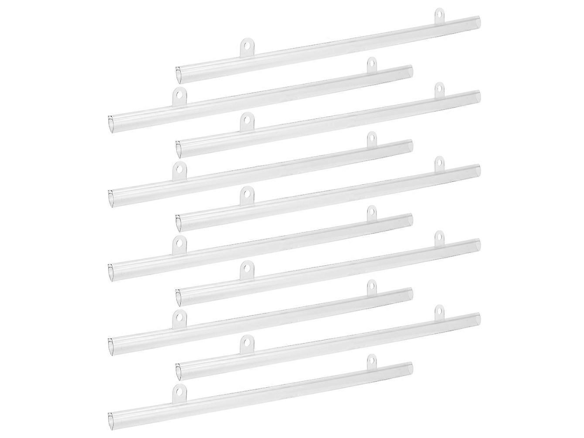 Suporte para Pôsteres de Mapas em Pvc, Trilho para Pendurar Pôsteres, 10 Unidades com Clipes BRILVIBERA