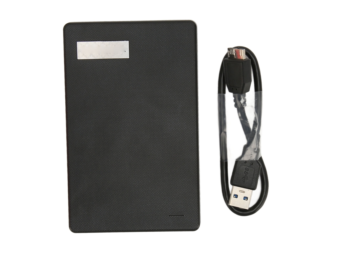 Enclosure De Disco Rígido Externo 2.5 Polegadas Usb3.0 Para Sata Iii 5gbps Uasp Sem Ferramentas Preto