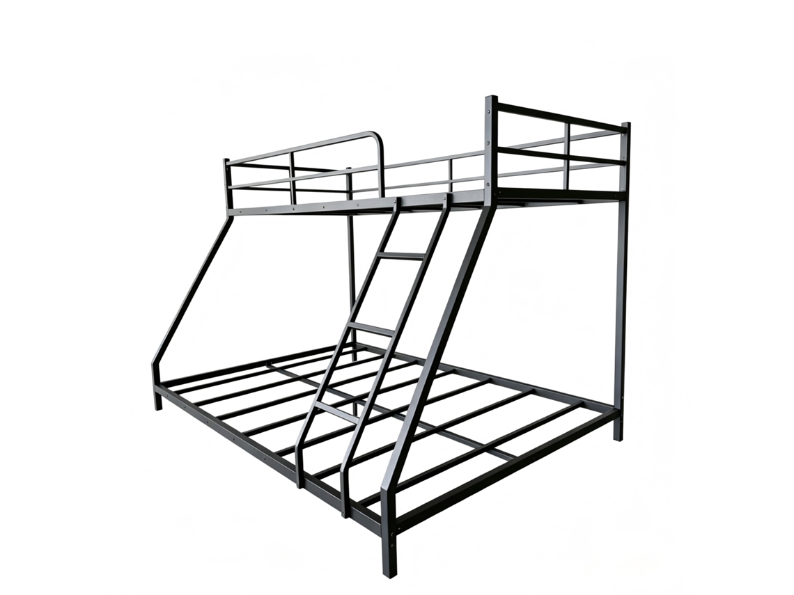 Camas ROLIPO Beliche Metal Resistente 200x140x137cm Preto ROLIPO