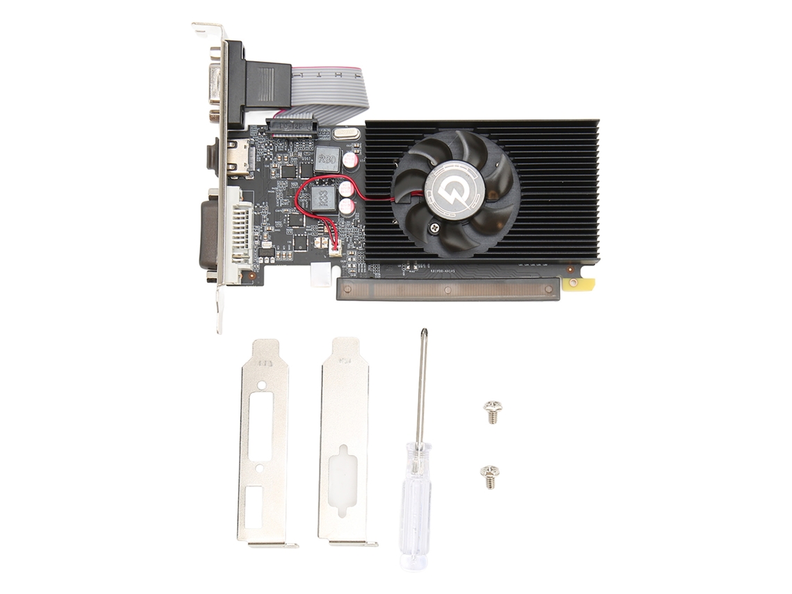 Placa de vídeo GDDR3 de 4 GB e 64 bits, clock de 954 MHz, PCI Express 2.0 para computador