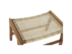 Banqueta Dkd Home Decor Rotim Teca 65 X 47 X 40 Cm