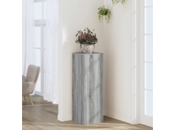Vidaxl Suporte P/ Plantas 33x33x100 Cm Derivados Madeira Cinza Sonoma