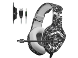 Auscultadores Bluetooth TRUMSEN K1Proover Ear Deserto Cinza