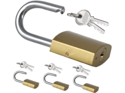 Mini Cadeado De Latão Com Chave, 4 Peças, Dourado, Para Gavetas E