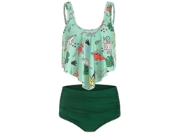 Conjunto de Bikini com Volantes para Mulher S/MARCA