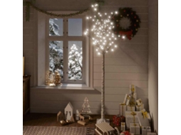Vidaxl Árvore De Natal 200 Leds Salgueiro Int./ext. 1,8m Branco Frio