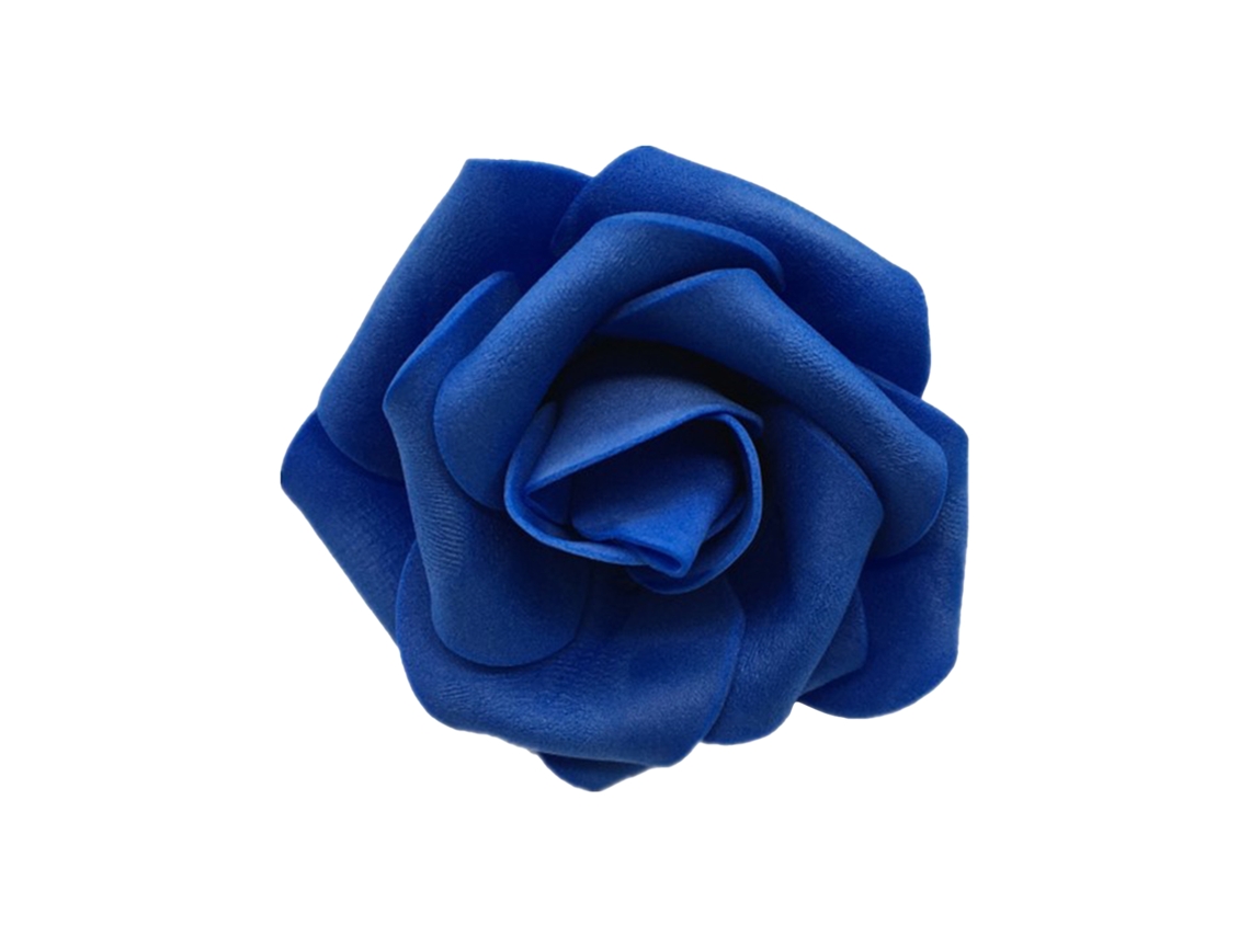 Laxiscreed Conjunto De 10 Cabeças De Flores De Espuma Azul Royal Para Decoração Com Luzes