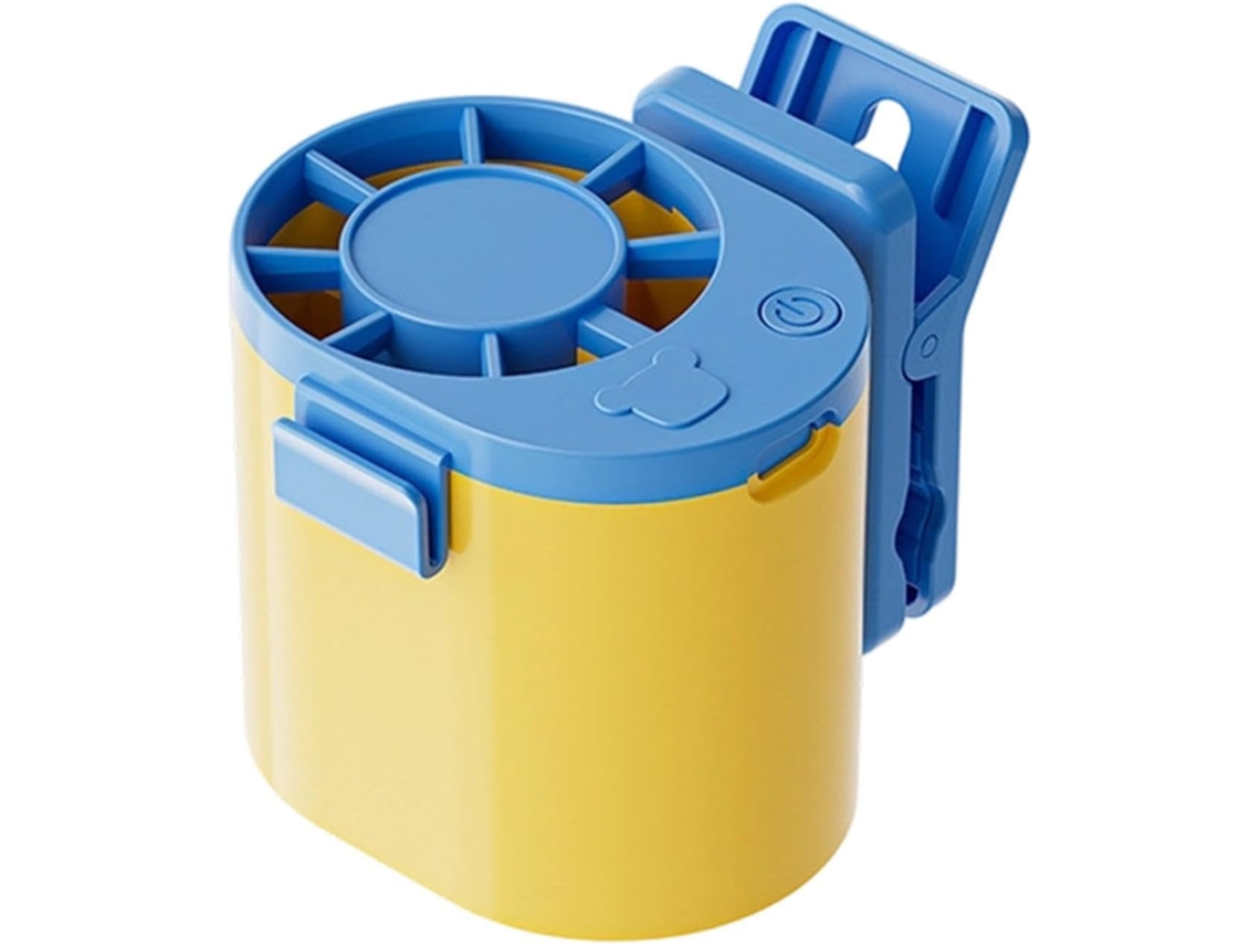 Ventilador Portátil De Encaixe, Ajustável, Giratório E Sem Pás