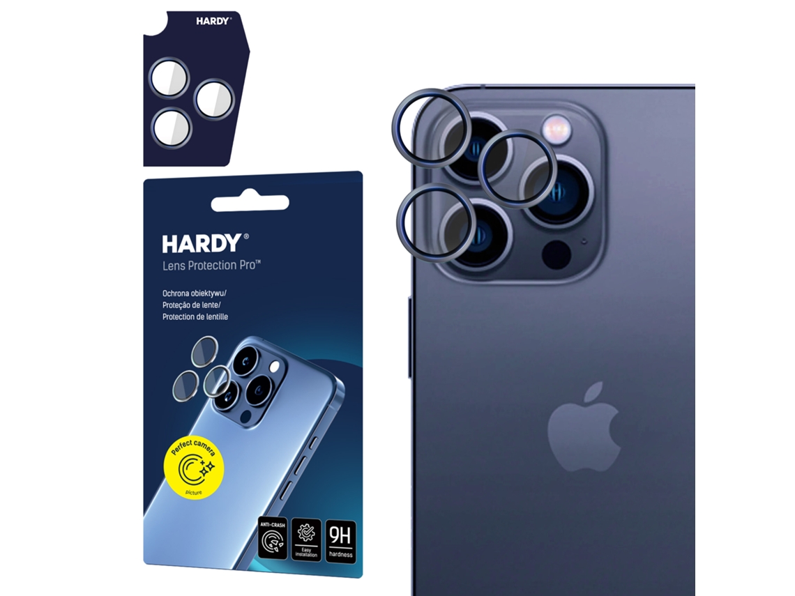 Película De Vidro Apple Iphone 15 Pro 3mk Hardy Lens Protection Pro