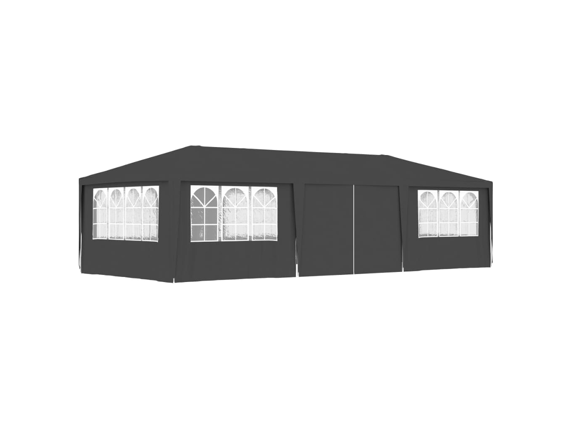 Tenda Festas Com Paredes Laterais 4x9m 90g/mâ² Antracite Dkd Home Decor