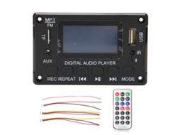 Placa Decodificadora Bluetooth com Tela LCD, para Carro, com Módulo MP3 con S/MARCA