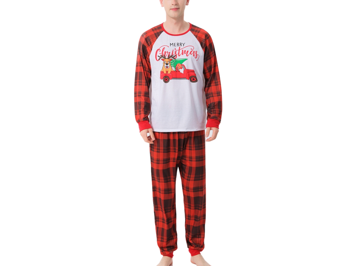 Laxiscreed Pijamas Natalinos Para Família Com Body Gráfico, Tamanho Xxl Para Homens