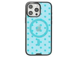 Capa Tkdaddy Caseevo Para Iphone 14 Pro Compatível Com Magsafe Tpu Acrílico Com Placa Traseira De Pontos Intercambiáveis Azul