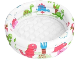 Piscina Infantil Inflável Redonda com 3 Anéis, Resistente, para Uso Acima do Solo, Ideal Diversão CHABERLU