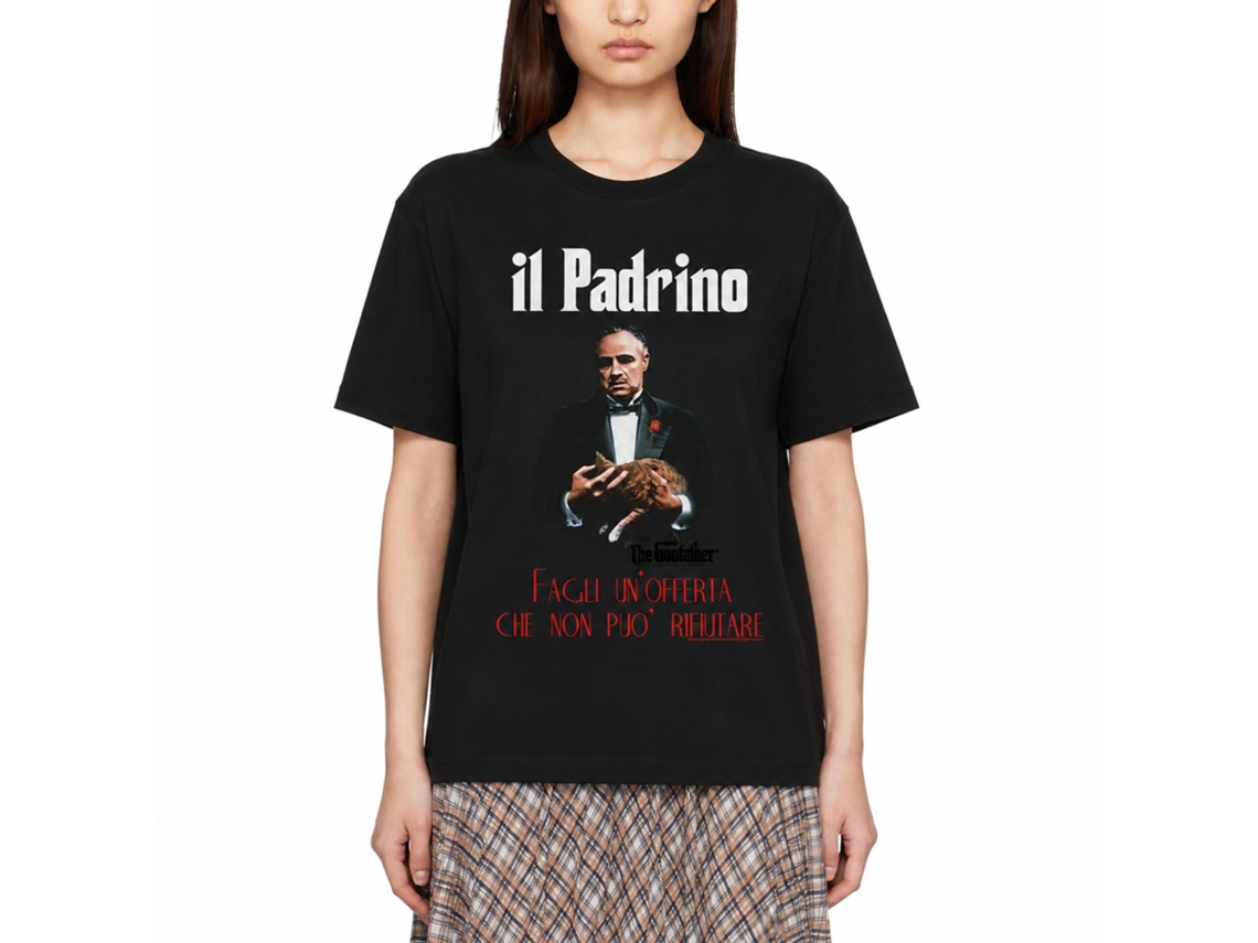 Rockinstone Godfather Poster Black Adult T-shirt Size:l