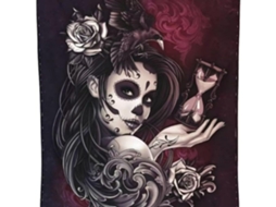 Manta Pequena Syjym Halloween em Flanela com Estampa Digital Confortável Macia e Quente de Dupla Face Ideal Pa