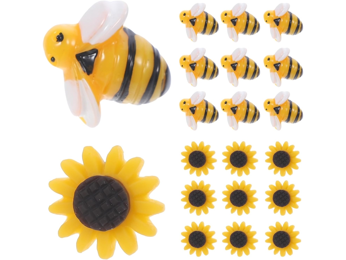 Tachinhas Decorativas Com Desenho Abelha E Girassol Para Cortiça, Itens De Decoração Para Casa, Tachinhas Pequenas
