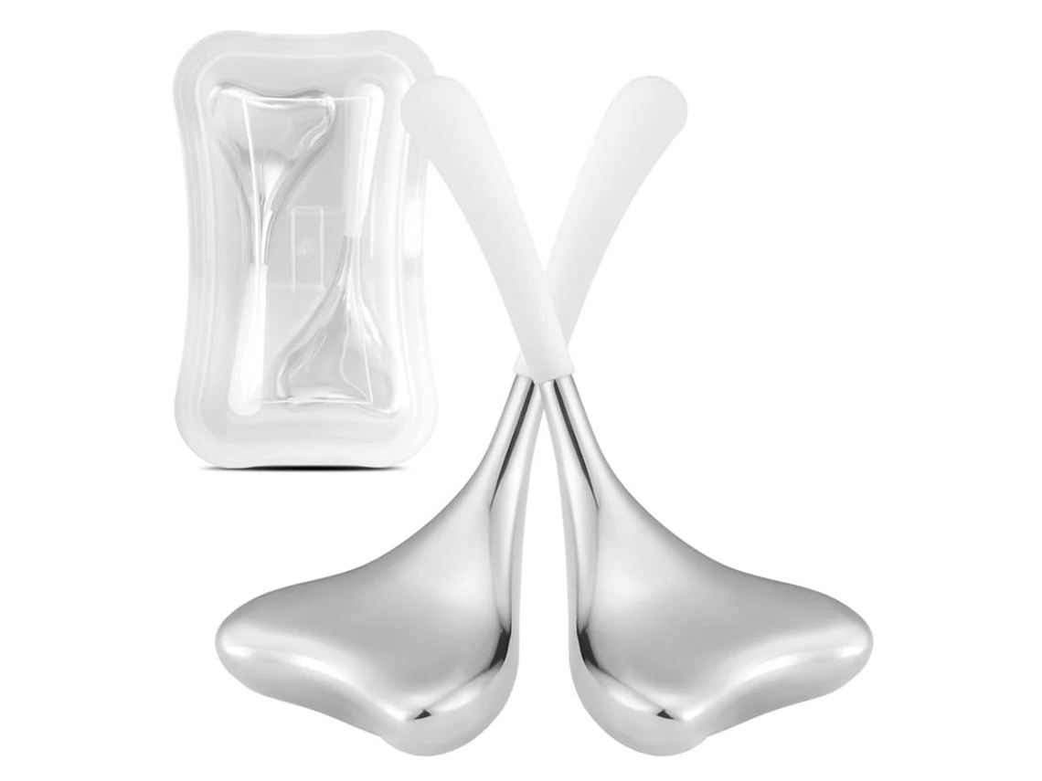 Criobastões Para O Rosto Gua Sha E Massagem 2 Em 1 Globos De Gelo Ferramentas Para Cuidados Com A Pele Facial Para Mulheres Globos Frios Yizhood