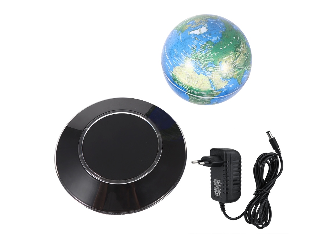 Globo Magnetico Flutuante 8 Polegadas com Luz Led