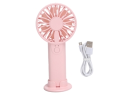 Vents De Mesa Pequeno Portátil (carregamento Usb, Suporte Para Telefone) Novo Vents De Mesa Mini Qiaomei Rosa Suave