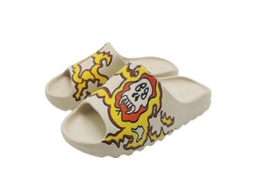 Zapatos De Chinela Para Crianças Spongebob Com Sola Espessa, Tamanho C37-38, Cor Branca, Recomendo Comprar Um Tamanho Maior. 37-38 Monstro Branco