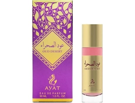Eau De Parfum Oud Desert 30ml Edp Oriental Arab Original Unissex Gift Idea Floral, Resins, Amber, Oud Ayat Perfumes