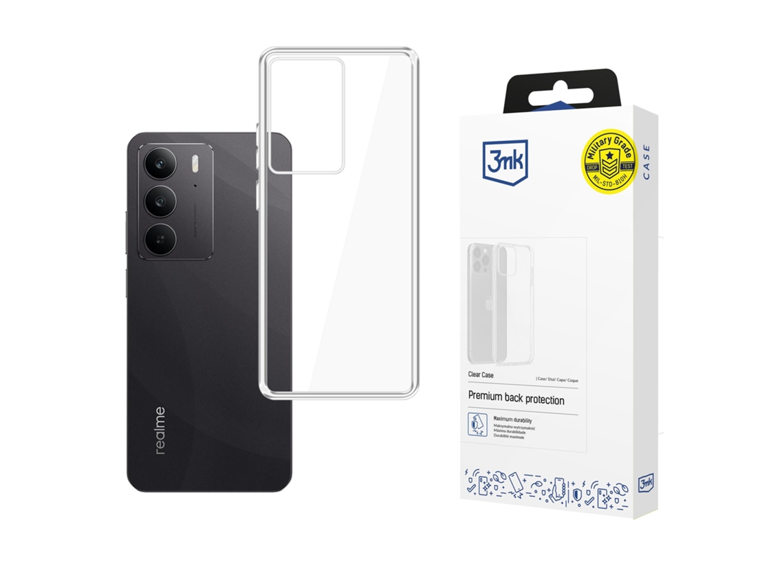 Capa 3mk Clear Para Realme C75 Com Proteção Anti-riscos Transparente