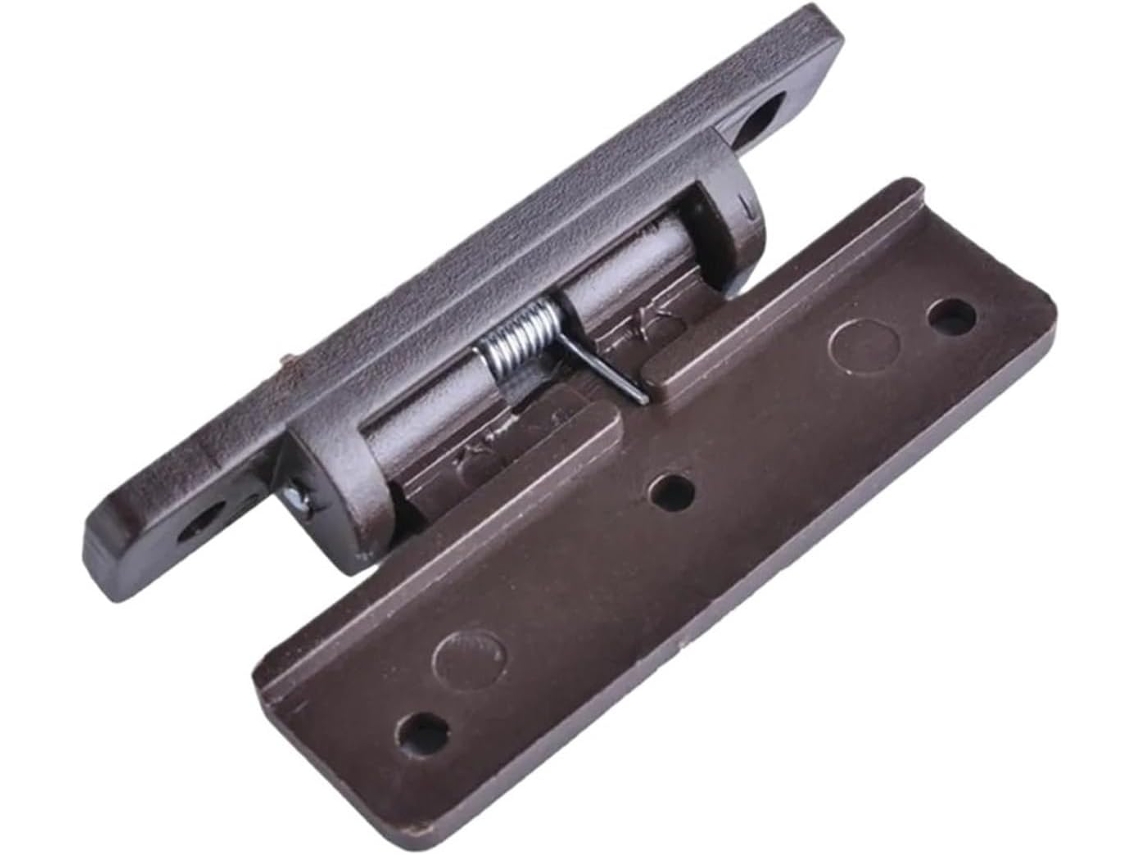 Dobradiças Giratórias Ocultas Para Portas, Conjunto De 4 Peças, Conector De Dobradiça Mola Plana Plástico Para Móveis