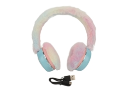Auriculares Bluetooth 5.1 com almofadas acolchoadas, design de desenhos animados, resistentes, dobráveis | S/MARCA