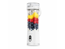 Liquidificadora Portátil Usb Recarregável Com Visor Lcd, Copo Espremedor Para Batidos, Branca Pérola, Bs-b02