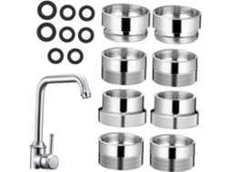 Kit Com 8 Adaptadores De Torneira Para Mangueira, Conectores Macho E