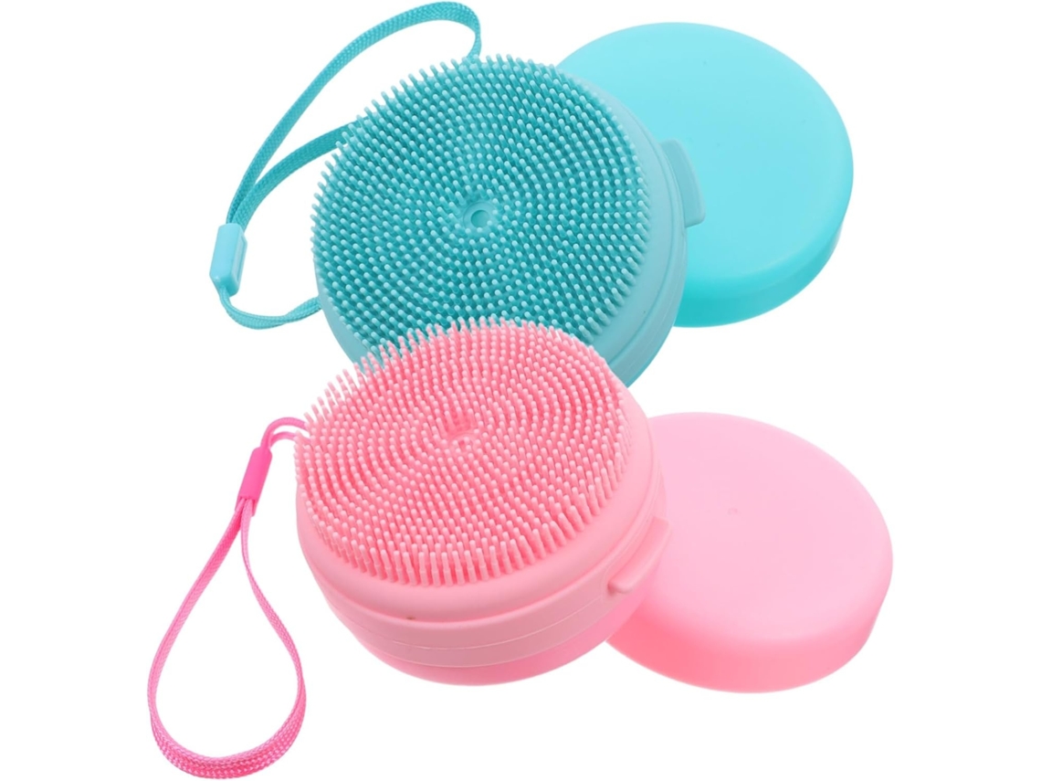 Lurelia Conjunto De 2 Buchas Vegetais De Banho Para Duche, Bucha Vegetal, Com Argola E Massagem Suave, Uso Diário