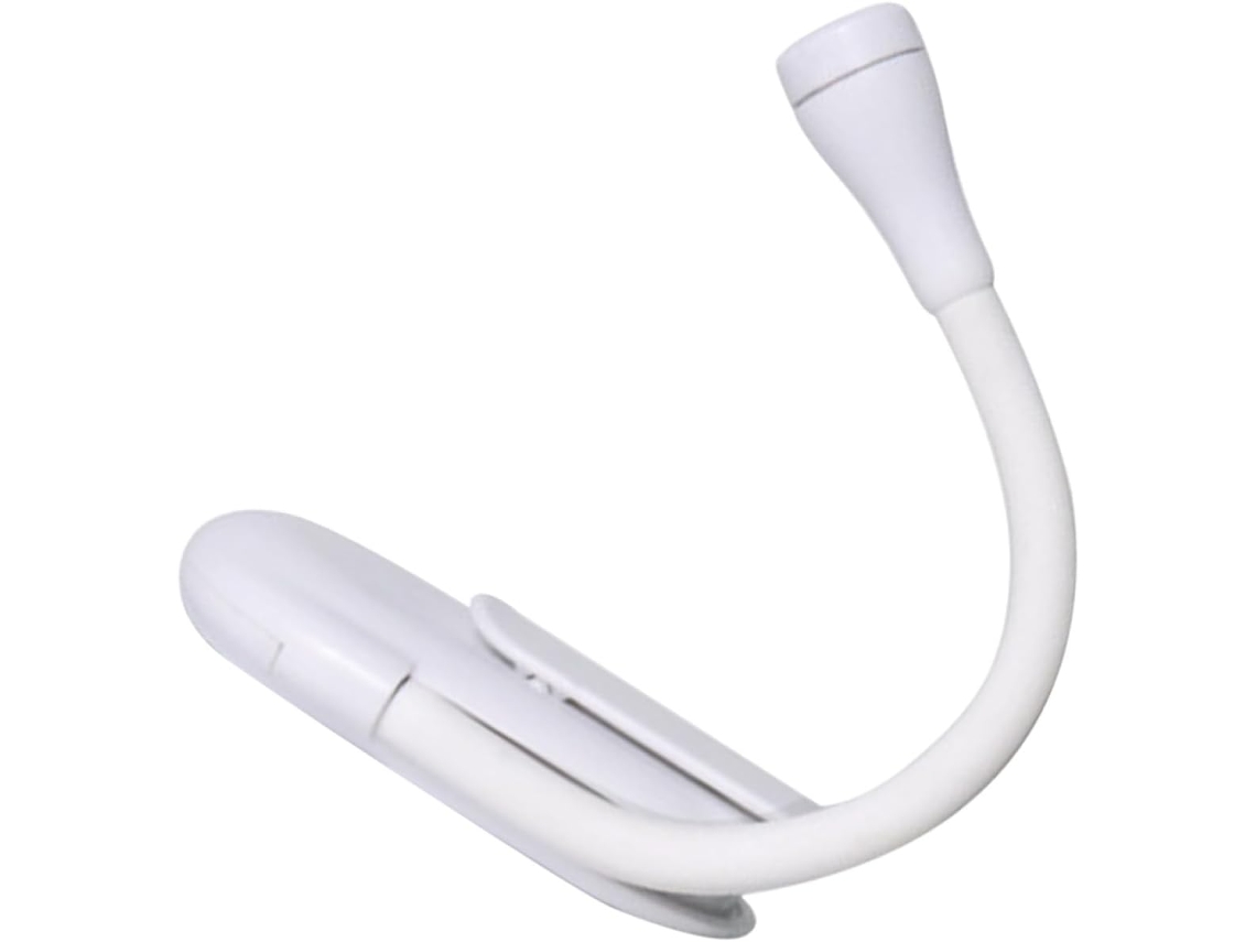 Mini Luminária De Leitura Recarregável Via Usb Popetpop Com Clipe Para Cama, Luz Led Suave Para Os Olhos, Plástico