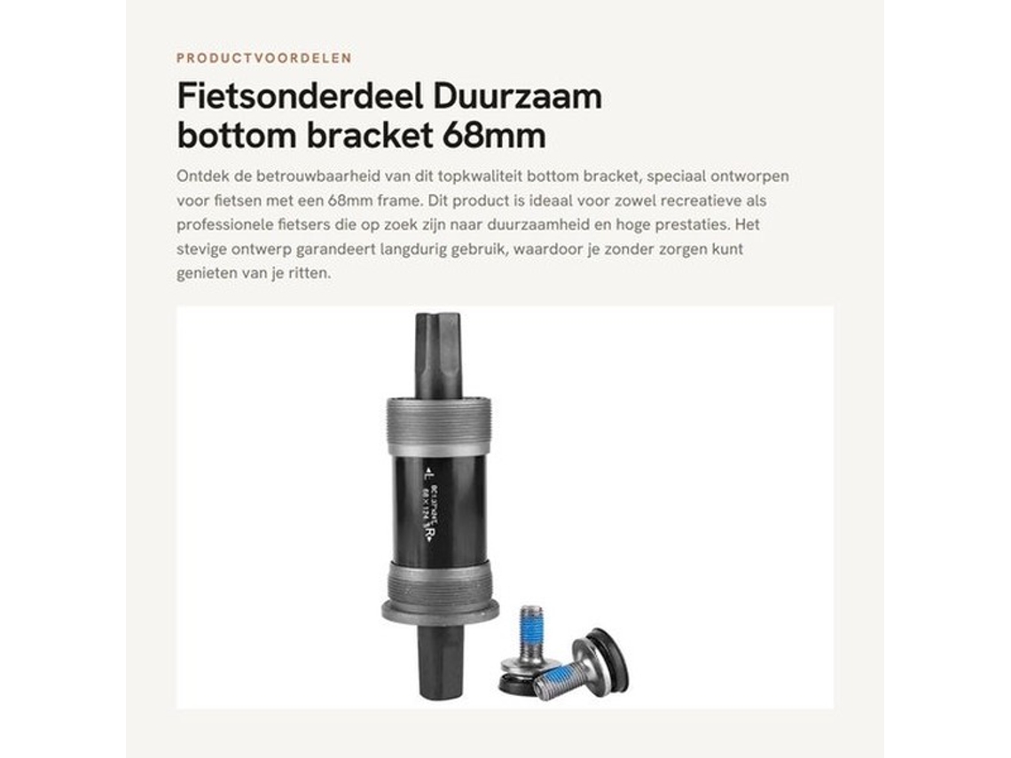 Componente Inferior - Chassi Em Aço - Adequado Para Quadro 68 Mm - Qualidade Durável - Acessórios para Bicicleta - Bb Se Manutenção Ferramenta