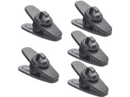 Coheali 5pcs Pinces Rotatives Para Casque Audio En Plastique Noir, Installation Facile, Maintien Solide Para