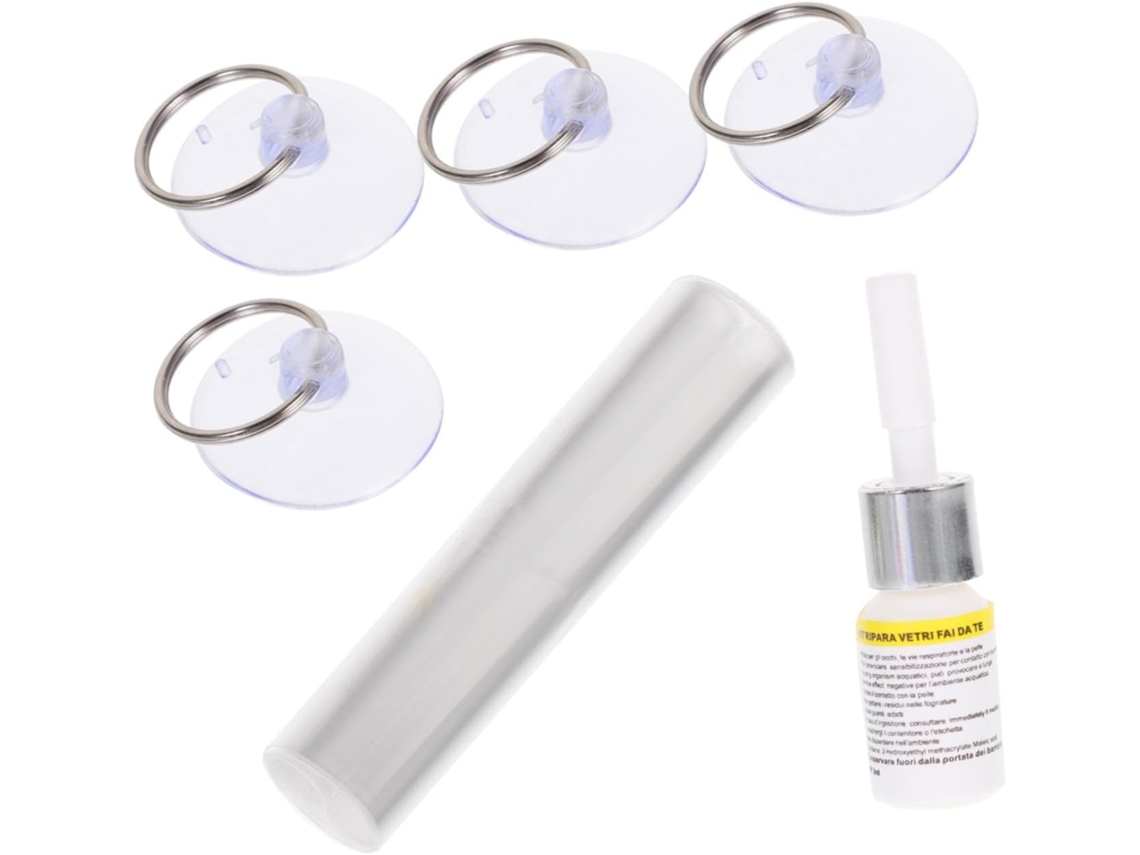 Kit De Reparo De Para-brisa Em Abs E Borracha Para Rachaduras E Lascas