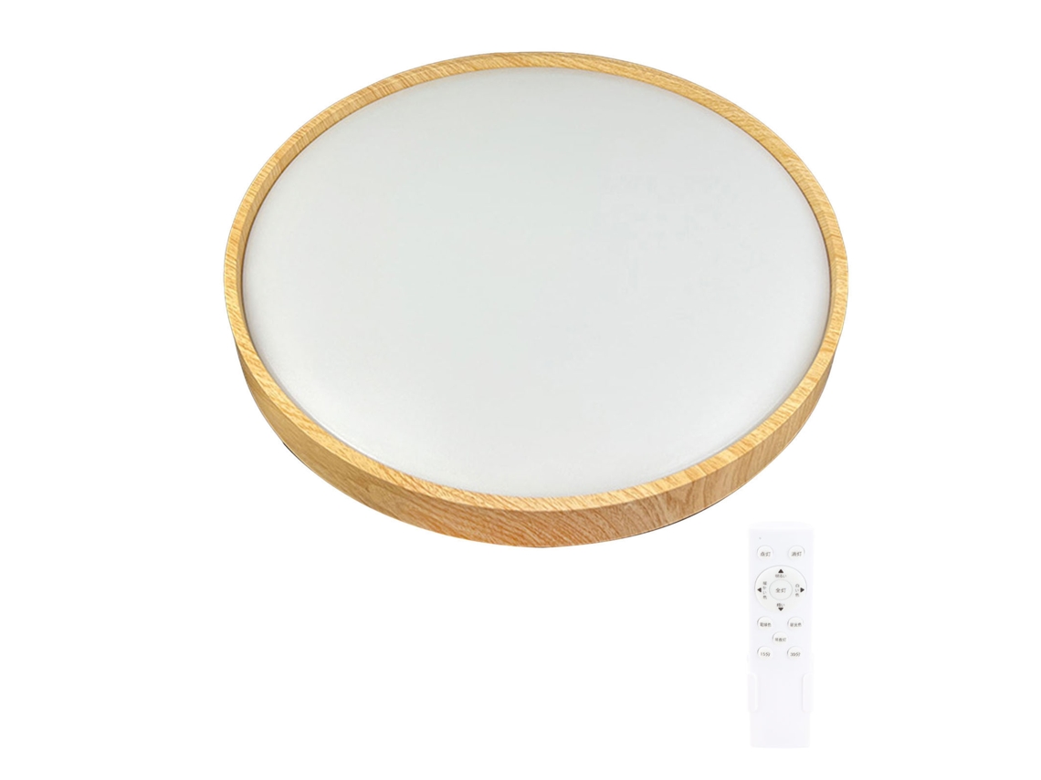 Rebe-lâmpada De Teto Led Regulável 2700k-6500k Moderna Redonda 30w 330mm Com Controle Remoto Para Quarto Corredor Varanda